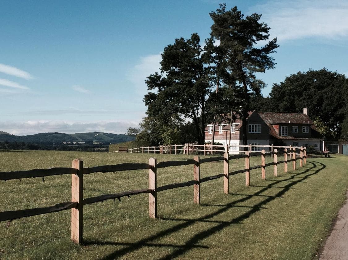 Garden flat near Goodwood with stunning views